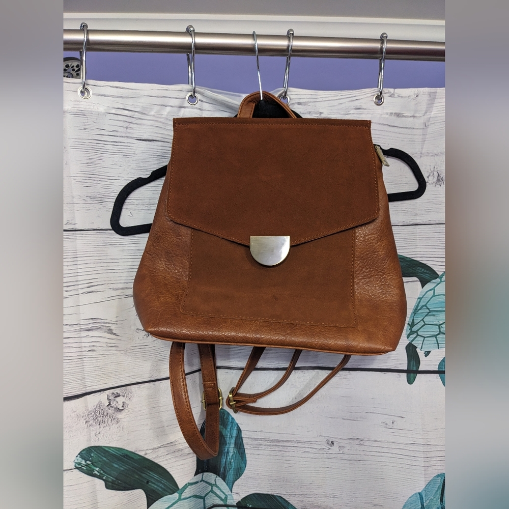 Moda Luxe Suede Backpack